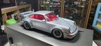 Porsche 911 (964) RSR 3.8 poolzilver 1/18 Gt-Spirit, Hobby en Vrije tijd, Modelauto's | 1:18, Ophalen of Verzenden, Zo goed als nieuw