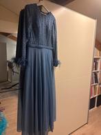 Maat 44 Galajurk / Abaya - Feestelijke Jurk, Kleding | Dames, Blauw, Maat 42/44 (L), Ophalen of Verzenden, Zo goed als nieuw