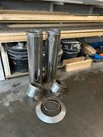 Rookkanaal rvs., Doe-het-zelf en Verbouw, Buizen en Afvoer, Ophalen, Bochten, Zo goed als nieuw, Rvs