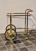 Vintage Hollywood Regency serveerwagen, Ophalen, Gebruikt, 50 tot 100 cm, Hollywood Regency