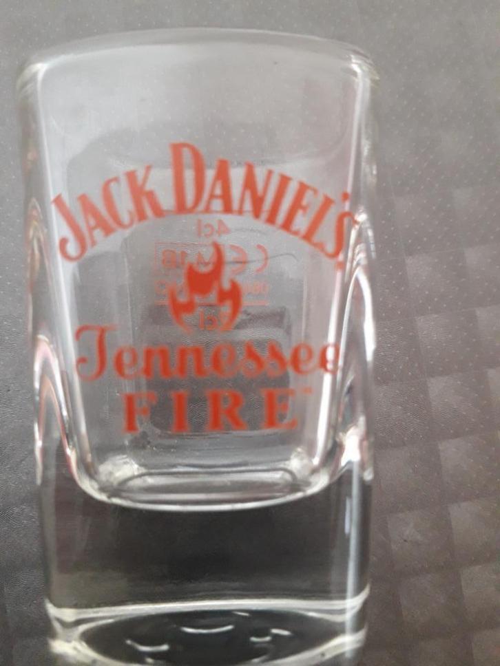 Jack Daniels Tennessee Fire, Verzamelen, Glas en Borrelglaasjes, Zo goed als nieuw, Borrel- of Shotglas, Ophalen of Verzenden