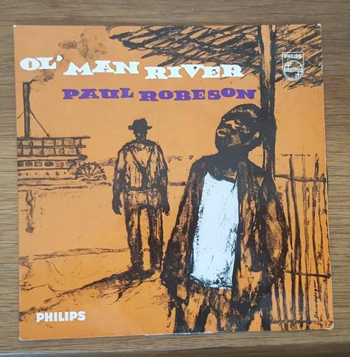 philips  429 475 BE Paul Robeson ‎ Ol' Man River  blues folk, Cd's en Dvd's, Vinyl Singles, Gebruikt, Single, Jazz en Blues, 7 inch