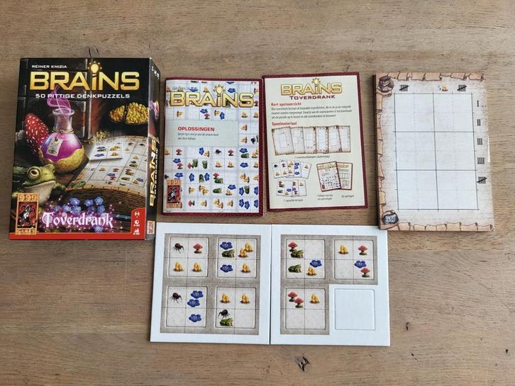 spel Brains breinbrekers Toverdrank, Hobby en Vrije tijd, Gezelschapsspellen | Bordspellen, Zo goed als nieuw, Een of twee spelers