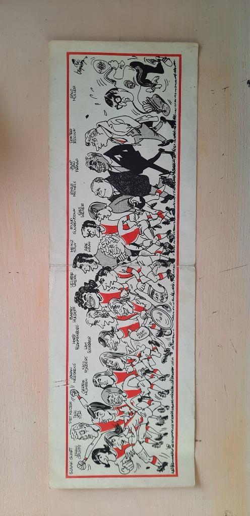 Zeer zeldzame kaart van Ajax (1970/1971)  Dick Bruynesteyn, Verzamelen, Sportartikelen en Voetbal, Gebruikt, Poster, Plaatje of Sticker