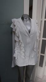 prachtige roomwitte blouse met rouchjes xxl, Ophalen of Verzenden, Zo goed als nieuw, Maat 46/48 (XL) of groter, Wit