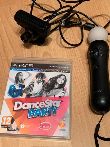 Ps3 dancestar party met move controller en camera beschikbaar voor biedingen