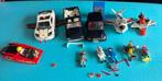 Playmobile 3 autos, spaceshuttle, duiker, speedboot + poppen, Ophalen of Verzenden, Gebruikt, Complete set