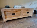 Koffietafel of tv kast van robuust hout, Ophalen, Gebruikt, 100 tot 150 cm, Eikenhout