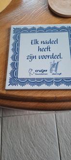 Johan Cruijff Foundation Tegeltje - Zeldzaam!, Ophalen of Verzenden