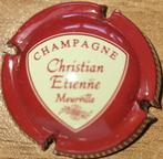 Champagnecapsule Christian ETIENNE Bordeaux & crème nr.02, Ophalen of Verzenden, Nieuw, Frankrijk, Champagne