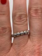 K417 Pandora zilveren ring strass maat 17, 17 tot 18, Ophalen of Verzenden, Dame, Zilver