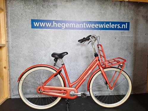 Gazelle Miss Grace Mat-Roze Dames transportfiets, Fietsen en Brommers, Fietsen | Dames | Damesfietsen, Zo goed als nieuw, Gazelle