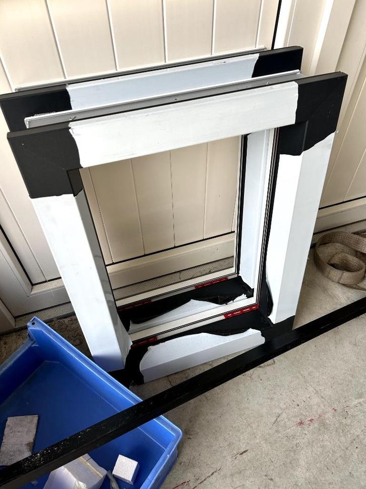 kunststof, Doe-het-zelf en Verbouw, Kozijnen en Schuifpuien, Nieuw, Raamkozijn, Kunststof, Minder dan 75 cm, Minder dan 75 cm