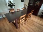 Mooie tafel 90 x 220 kersenkleur - koloniaal, Ophalen, Gebruikt, 200 cm of meer, 50 tot 100 cm