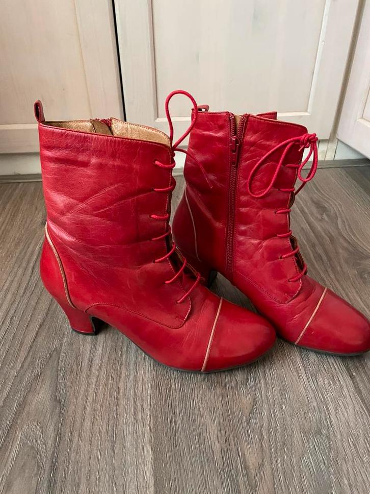 Miz Mooz laarsjes rood 39, Kleding | Dames, Schoenen, Zo goed als nieuw, Rood, Ophalen of Verzenden