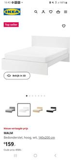 Ikea bed, Huis en Inrichting, Slaapkamer | Bedden, 140 cm, Wit, Zo goed als nieuw, Ophalen