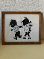 Vintage borduurwerk van Jip en Janneke 27,5x22,5cm, Kinderen en Baby's, Kinderkamer | Inrichting en Decoratie, Ophalen of Verzenden