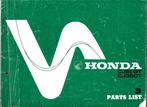 Honda CJ250 T Honda CJ360 T parts list (2161z) motor, Verzenden, Honda
