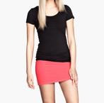 H&M nauwsluitende zwarte basic top shirt van zacht katoen S, H&M, Zwart, Nieuw, Ophalen of Verzenden