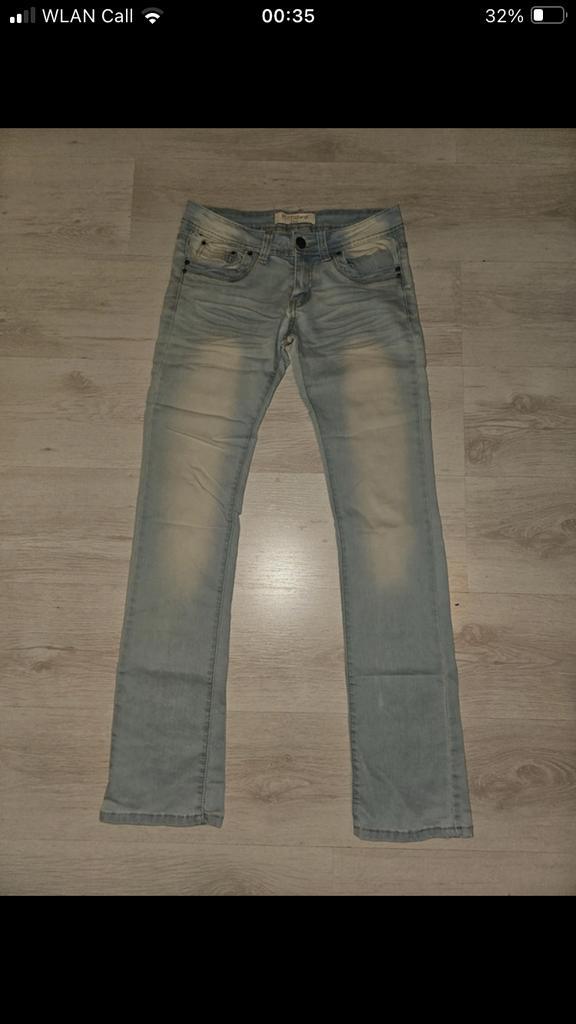 Monday Jeans - Maat 38 - Lichtblauw - ZGAN, Kleding | Dames, Spijkerbroeken en Jeans, Zo goed als nieuw, W30 - W32 (confectie 38/40)