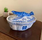 Chinese kreeft terrine schaal met deksel China Delfts Blauw, Antiek en Kunst, Ophalen of Verzenden