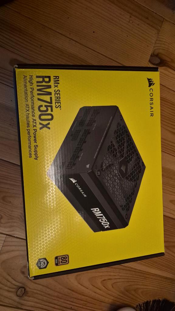 Corsair RM750x (2021) Zwart, Computers en Software, Interne voedingen, Zo goed als nieuw, Ophalen of Verzenden