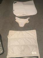 2x Wit zadeldekje full dresuur+ oornetje, Dieren en Toebehoren, Ophalen, Zo goed als nieuw, Dekje