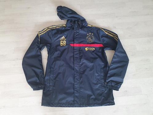 Ajax Regenjas! Seizoen 13/14! Sponsor! Mt 7 (M/L)!, Kleding | Heren, Sportkleding, Zo goed als nieuw, Voetbal, Maat 52/54 (L)