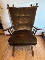 Antieke Fauteuil met Houten Frame, Antiek en Kunst, Ophalen