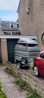 Te huur: verhoogde Daxara aanhangwagen, Ophalen, Zo goed als nieuw