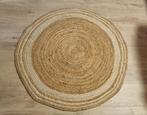 Rond vloerkleed jute Ø100 cm, 50 tot 100 cm, Rond, Zo goed als nieuw, Crème