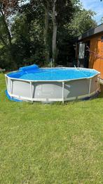 Compleet Intex Prism Frame Pool Premium 366x76cm incl alles, 300 cm of meer, 200 tot 400 cm, Rond, Opzetzwembad