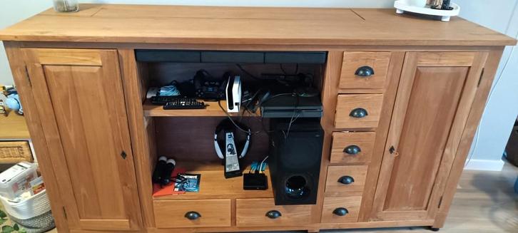 Net dressoir met tv lift. Exclusief tv en inhoud, Huis en Inrichting, Kasten | Televisiemeubels, Gebruikt, Minder dan 100 cm, 25 tot 50 cm