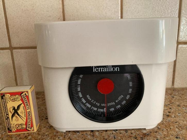 Terraillon Franse balans keukenweegschaal vintage jaren 80, Huis en Inrichting, Keuken | Keukenbenodigdheden, Zo goed als nieuw