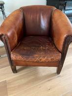2 Antieke Chesterfield Fauteuils - Opknapper, Antiek, Gebruikt, Twee, Bruin