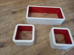 Set van 3 wandkubussen, Ophalen, Gebruikt