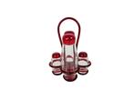 Guzzini - Made In Italy - Glas Cruet set - Elisabeth Vidal, Guzzini, Ophalen of Verzenden, Zo goed als nieuw, Nvt