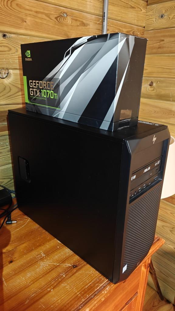 HP BLUE LED GAMING WORKSTATION CORE i9 32GB RAM 1070TI NVME, Computers en Software, Desktop Pc's, Zo goed als nieuw, 3 tot 4 Ghz