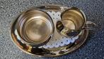 Verzilverd vintage roomstel, Antiek en Kunst, Antiek | Goud en Zilver, Ophalen of Verzenden, Zilver