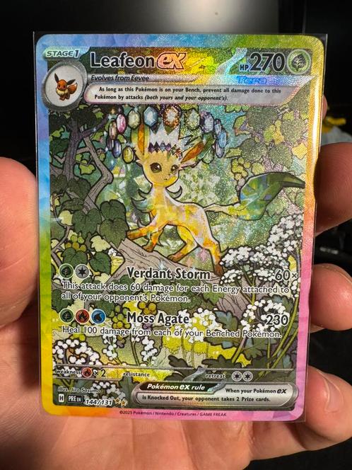 PRE leafeon ex, Hobby en Vrije tijd, Verzamelkaartspellen | Pokémon, Nieuw, Losse kaart, Ophalen of Verzenden