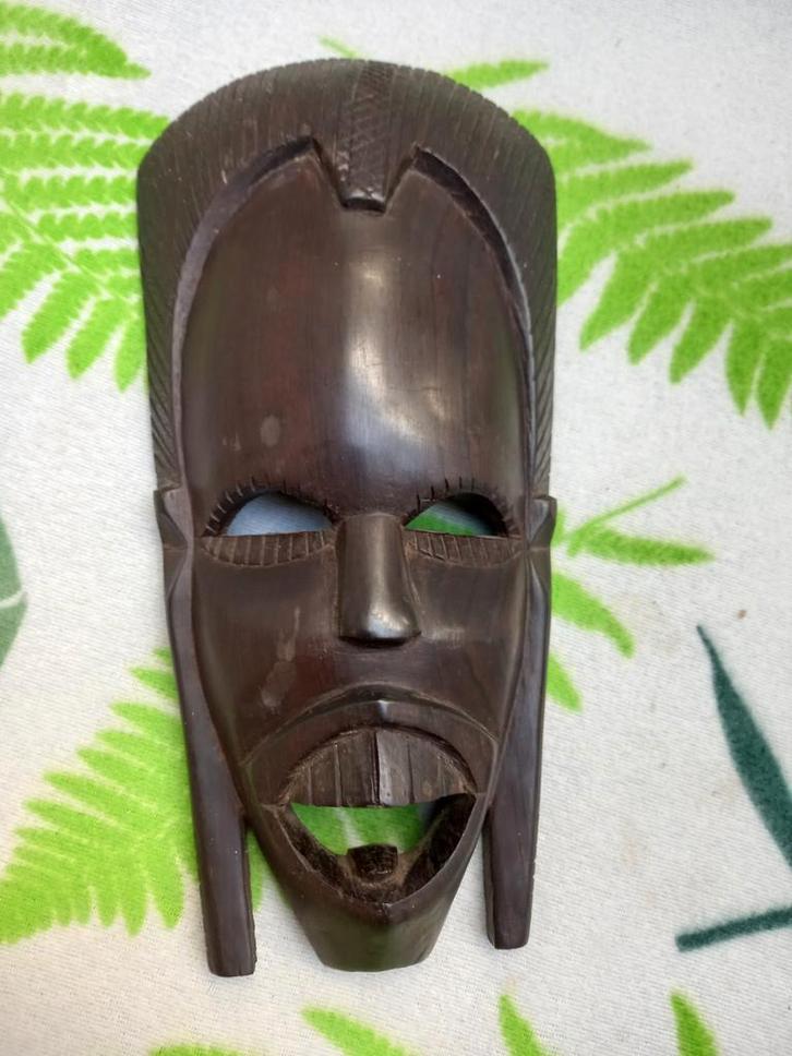 Vintage Afrikaans masker., Antiek en Kunst, Kunst | Beelden en Houtsnijwerken, Ophalen of Verzenden