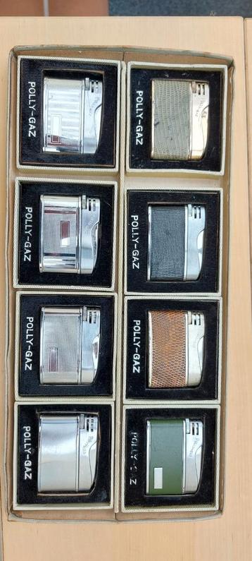 Vintage Polly-Gaz aanstekers - Set van 8 beschikbaar voor biedingen