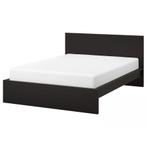 IKEA Malm bed 140x200, Ophalen, Gebruikt, Zwart, Tweepersoons