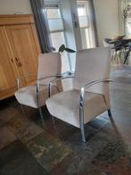 Twee beige stoelen, Huis en Inrichting, Stoelen, Ophalen, Gebruikt, Overige kleuren, Twee