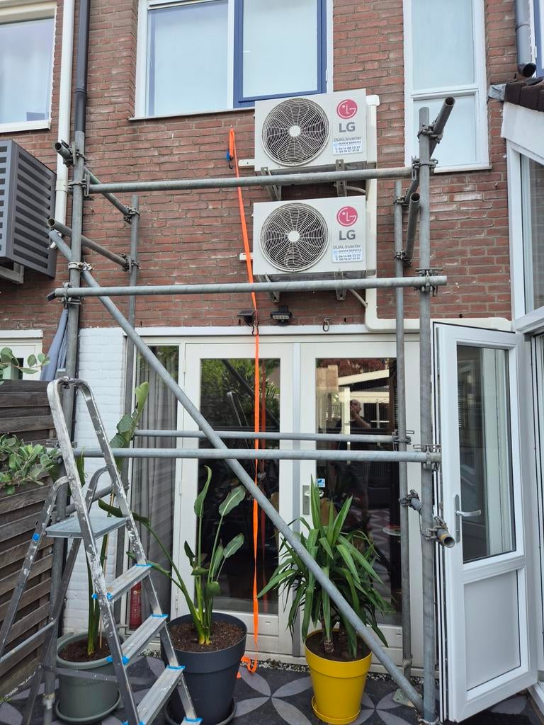 Steiger - Gevelsteiger Compleet!, Doe-het-zelf en Verbouw, Steigers, Gebruikt, Gevelsteiger, 5 meter of hoger, Ophalen