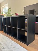 IKEA Kallax kast - Zwart - 8 vakken, Ophalen, Gebruikt, 100 tot 150 cm, Minder dan 100 cm