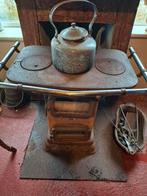 Oude gietijzeren kolenkachel - Opknapper, Ophalen, Gebruikt, Vrijstaand, Hout