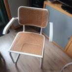 Nette witte webbing stoel thonet breuer stijl., Huis en Inrichting, Stoelen, Ophalen, Gebruikt, Bauhaus, Wit