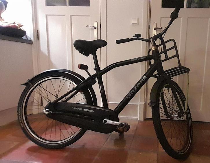 Kinderfiets 24 inch met bagagerek, Fietsen en Brommers, Fietsen | Heren | Herenfietsen, Gebruikt, Overige merken, Minder dan 49 cm