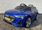 Audi E-tron 12v Metallic Blauw - RC - Leder zit - 4x4 NIEUW, Ophalen of Verzenden, Nieuw, Overige typen